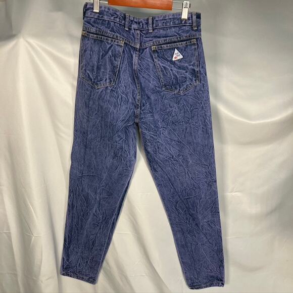 Vintage 80's Joan Darc Purple Stone Washed Jeans Womens 26 Straight Retro - Picture 12 of 16